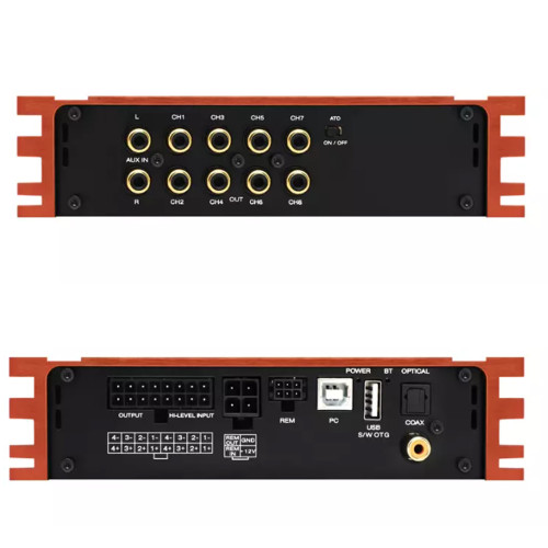 Audiowinner E48.4D Advanced DSP Car Amplifier - 4x50W with Full Digital Control and Extensive Inputs 1